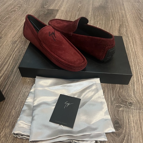 NWT Giuseppe Zanotti burgundy loafers size 41 - Picture 4 of 12